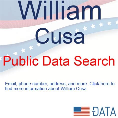 WILLIAM CUSA - Public Data Found
