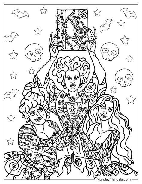 20 Hocus Pocus Coloring Pages Free PDF Printables