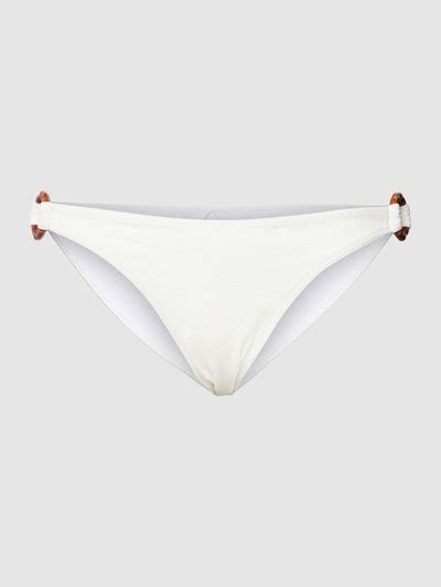 Banana Moon Bikini Slip Mit Strukturmuster Modell Vaiva Offwhite