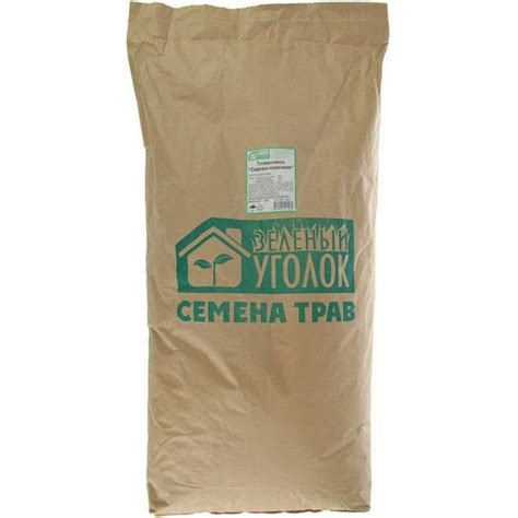 Семена газона Зеленый уголок Травосмесь Садово-парковая 20 кг 16612 ...