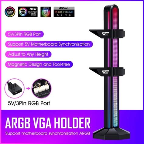 Đỡ VGA Dark Flash DL240 ARGB Đen