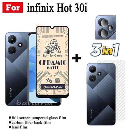 Infinix Hot I Ceramic Tempered Glass For Hot I S Play Tecno Spark Pro Spark Go