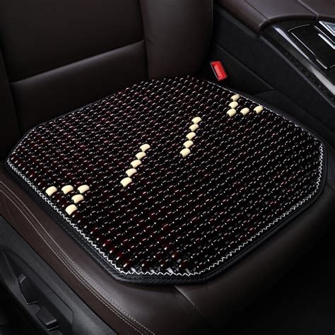 Funda de asiento de coche con cuentas de madera cojín de masaje