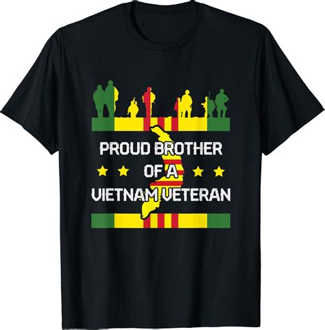 Hot Trending T Shirt With Proud Brother Of A Vietnam War Veteran Veterans Day Gift Walmart