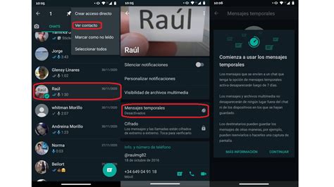 C Mo Activar Los Mensajes Temporales De Whatsapp Tutorial