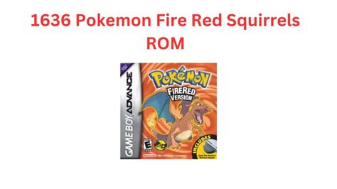 1636 Pokemon Fire Red Squirrels - ROM Download