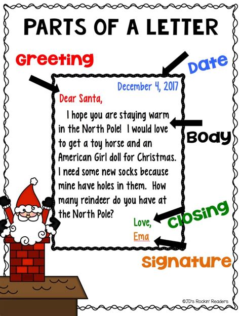 How To Write A Letter To Santa In An Elementary Classroom Jds Rockin