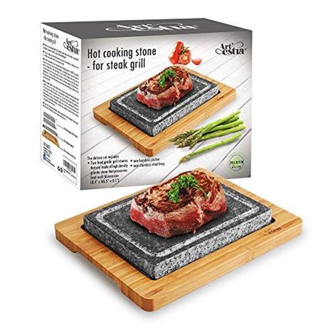 Buy Artestia Double Cooking Stones In One Sizzling Hot Stone Set Deluxe Op Barbecue Bbq