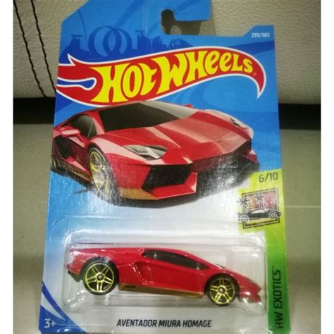 Hot Wheels Aventador Miura Hotwheels Lamborghini Shopee Malaysia