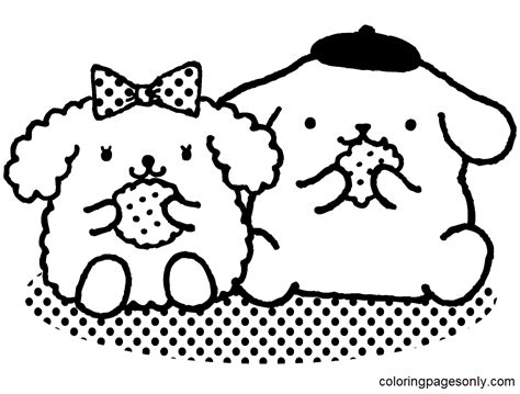 halloween pompompurin coloring page  printable coloring pages
