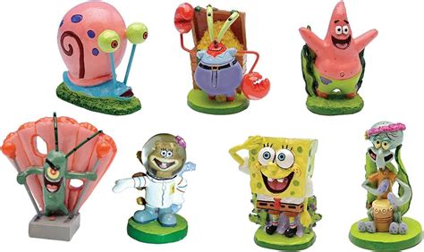Penn Plax Spongebob Squarepants Bikini Bottom Piece Aquarium Ornament Set Penn Plax Inc