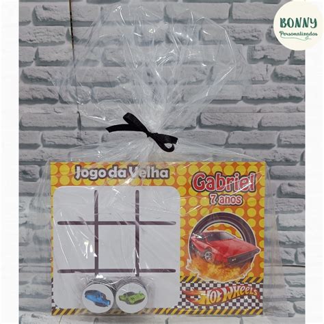 Jogo Da Velha Hot Wheels Lembrancinha De Anivers Elo