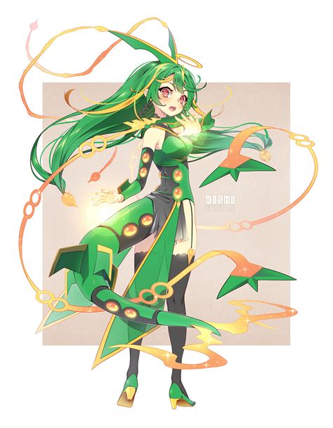 Mega Rayquaza By Kishishiotani On Deviantart