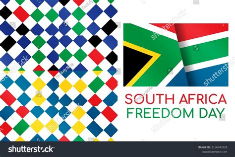 South Africa Freedom Day Afrikaans Vryheidsdag Stock Vector Royalty