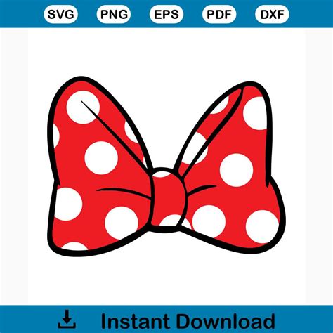 Minnie Mouse Bow Svg Free Disney Svg Bow Svg Instant Down Inspire