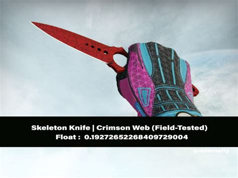Skeleton Knife Crimson Web Ft Csgo Skins Knives Video Gaming Gaming