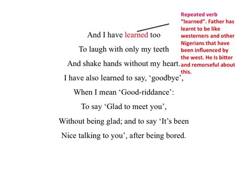St Marys Unseen Poetry Revision Once Upon A Time Gabriel Okara