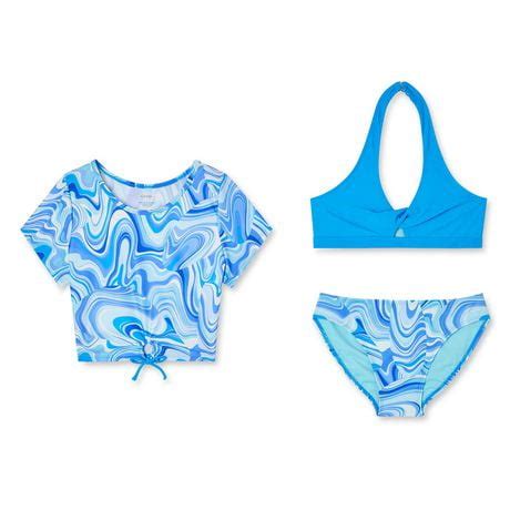 George Girls Bikini And Top 3 Piece Set Walmart Canada