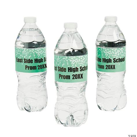 Personalized Prom Water Bottle Labels 50 Pc Oriental Trading