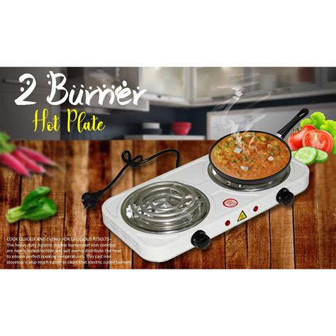 Double BurnerElectric Hot Plate Stove 2000watt Daraz Np