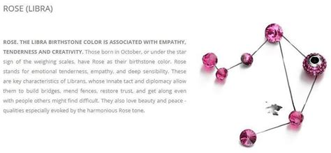 October Libra Rose BIRTHSTONE Crystal Earrings and Necklace - Etsy