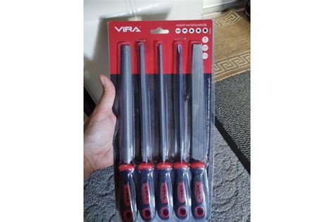 Набор напильников по металлу VIRA 200 мм, зернистость 2 820006 ...