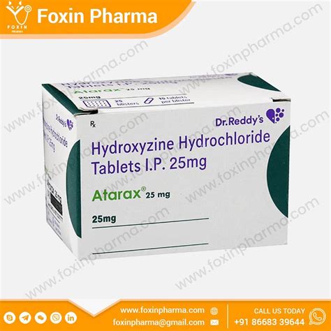 Atarax Hydroxyzine Hydrochloride Tablets Dr Reddy Prescription At Rs