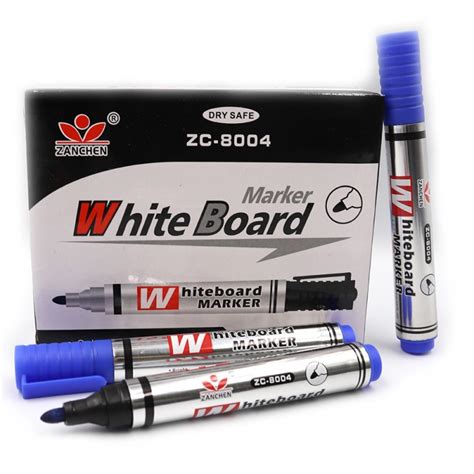 ZC-8004-BL Маркер для доски син..кругл.наконеч. 12шт/этик