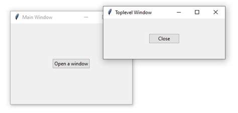 Creating Multiple Windows Using Tkinter Toplevel Class