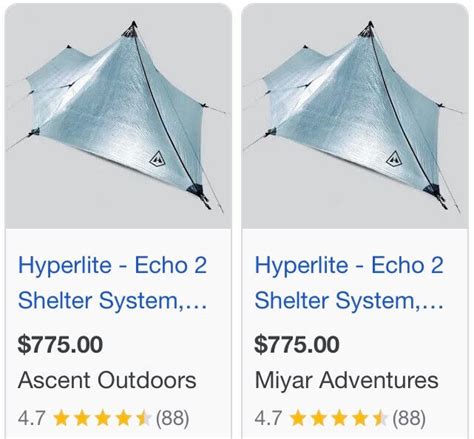 Hyperlite Mountain Gear Echo Ii Modular Tent Shelter System Ebay