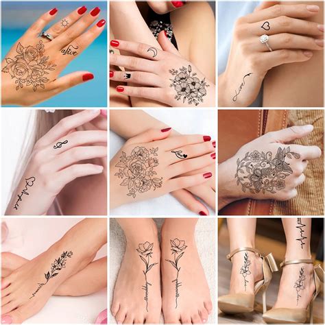 Cerlaza Tatuajes Temporales Para Mujeres Y Adultos 100 Estilos De Henna