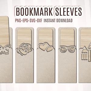 Bookmark Sleeve SVG Bookmark Sleeve Template Bookmark Silhouette