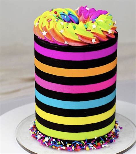 Pin By Elizabeth Jane Denton On Color My World Neon Cakes Neon