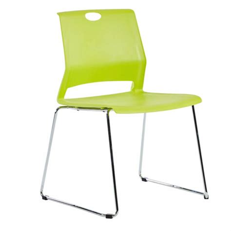 Silla De Visita Evher Color Verde Tuoficinamx