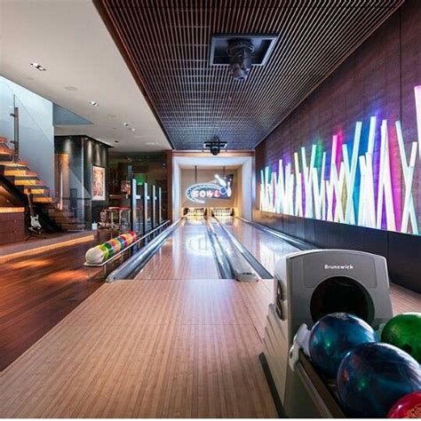 Modern Home Bowling Alley Design