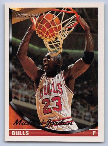 Michael Jordan Topps Gold Basketball Card Chicago