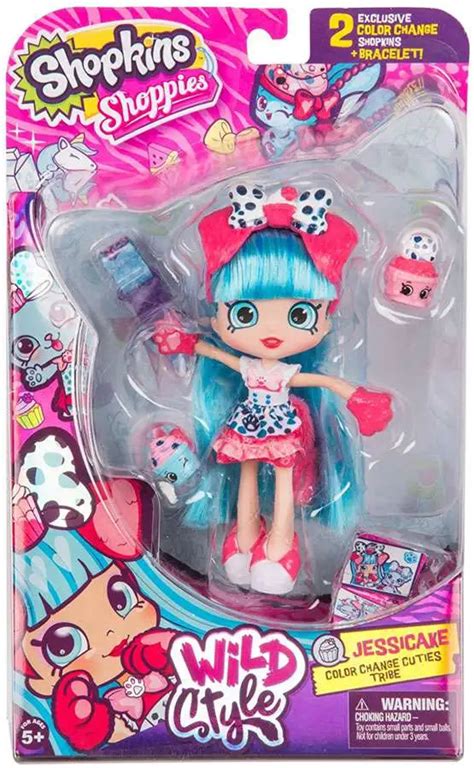 Shopkins Shoppies Season 9 Wild Style Jessicake Doll Figure Color