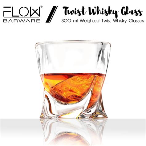 Flow Twist Whisky Glasses T Set The Kitchen T Company