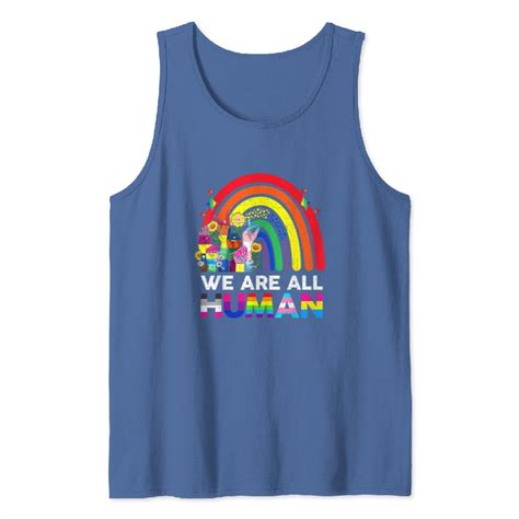 We Are All Human Lgbt Flag Gay Pride Month Transgender Flag Tank Tops Sold By Lueningmyslim