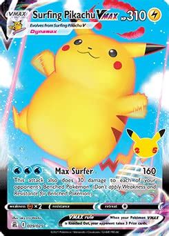 Buy Pokemon Celebrations Surfing Pikachu VMAX 25th Anniversary Full