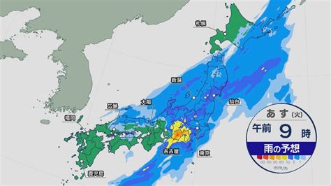 あすは警報級の大雨か 東京などの関東甲信越は注意 多い所で1時間に40ミリの降水も Tbs News Dig