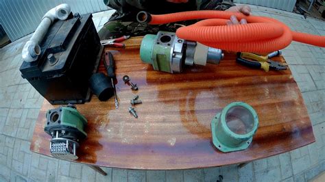 Самодельный лодочный насос - YouTube