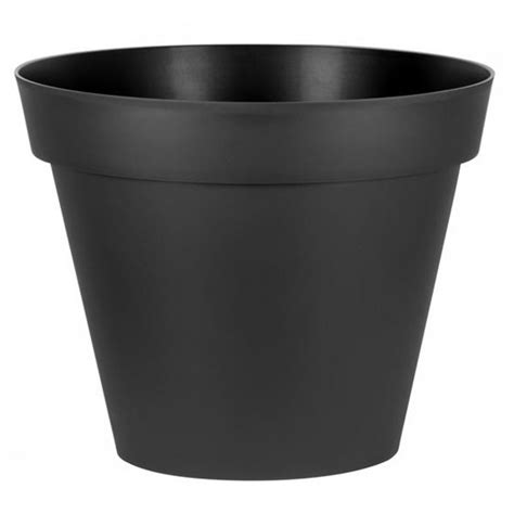 POT ROND TOSCANE XL 80X66CM 170L ANTHRACITE EDA PLASTIQUE