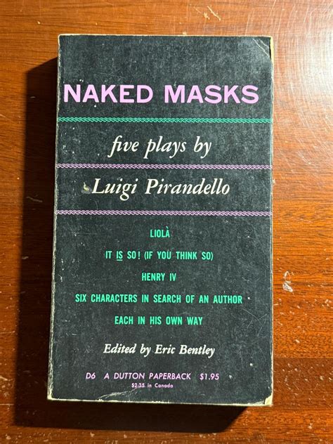 Naked Masks Luigi Pirandello 1950s Vintage Mass Market Paperback Book Etsy
