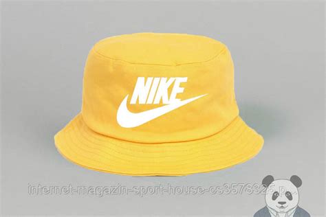 Мужская летняя панама Найк (Nike) на каждый день желтая, цена 325 грн ...