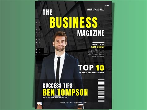 A modern magazine cover design | Upwork