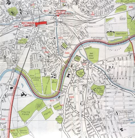 Nottingham Map - United Kingdom