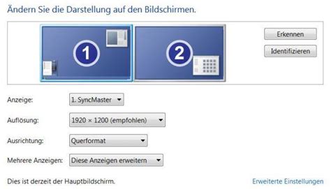 Windows 10 Hauptbildschirm Bei Zwei Monitoren ändern Lösung