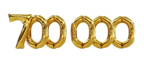 Premium Photo 3d Render Of Golden Seven Hundred Thousand Or 700k