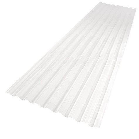 Suntuf 26 In X 8 Ft Polycarbonate Roofing Panel In Clear 101697 The Home Depot